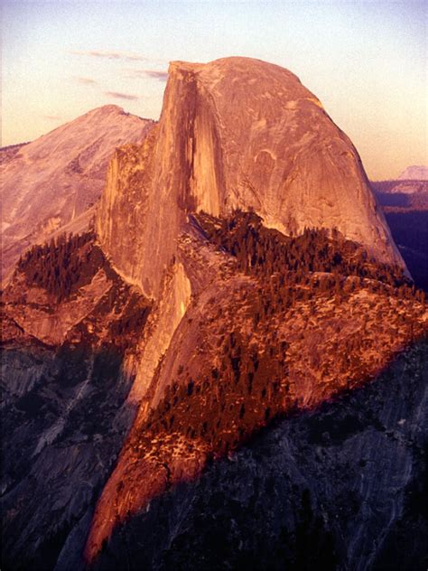 Sunset On Half Dome Yosemite National Park