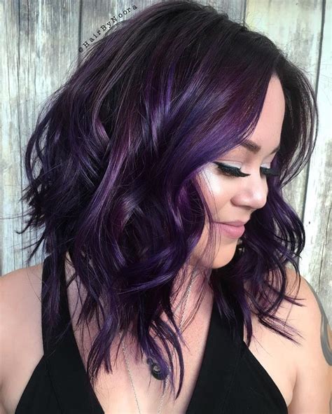 Black Purple Hair Color Larisa Benedict