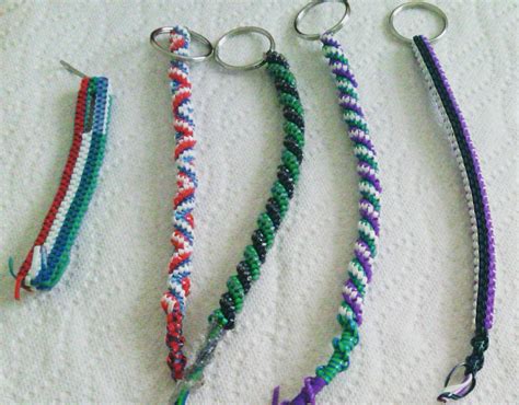 Handmade Old School Key Chains Infinity Bracelet Handmade Keychain