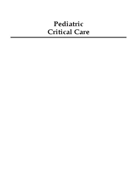 Pediatric Critical Care 3rd Edition 2009 Dr Naggar Pdf Cardiac