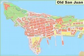 Map Of Old San Juan Puerto Rico - Tour Map