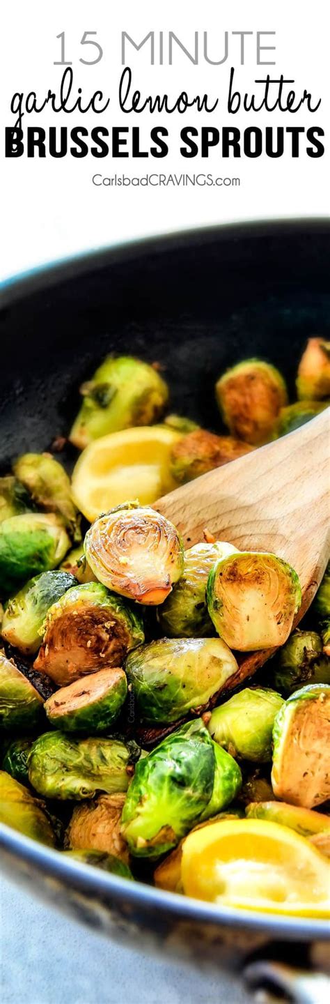 Sprinkle them with the garlic powder, paprika, and salt. Sauteed Brussels Sprouts (with Garlic, Lemon, Butter ...