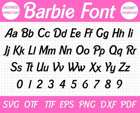 Girls Fonts Barbie Alphabet Font Barbie Font Svg Barbie Letters And My Xxx Hot Girl