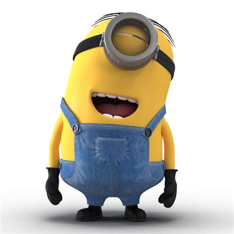 Short Eyed Minion Pose 3d Model