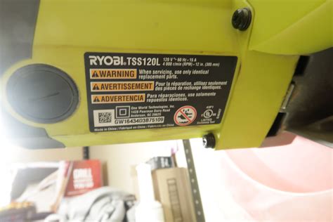 Ryobi Tss120l 12 Sliding Compound Miter Saw Laser Local Pickup Only