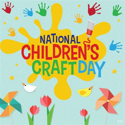 National Childrens Craft Day Childrens Crafts Craft Day Crafts For