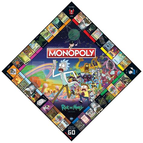Rick And Morty Monopoly Board Game 5053410002701