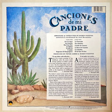 Linda Ronstadt Canciones De Mi Padre Vinyl Lp — Record Exchange