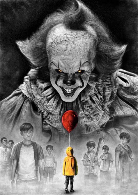 Stephen King IT Pennywise Vs Losers Club By Yankeestyle Horror Movie Art Horror