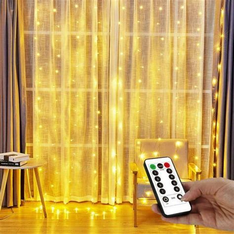 Christmas Led Curtain Lights 98ftx98ft Led Fairy Lights Battery