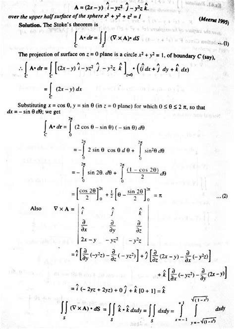 verify stokes theorem for f yi zj xk where s is the upper half surface of the