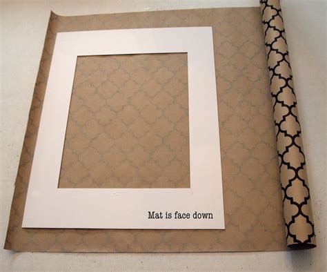 Wrapping Paper Photo Frame Mat Project