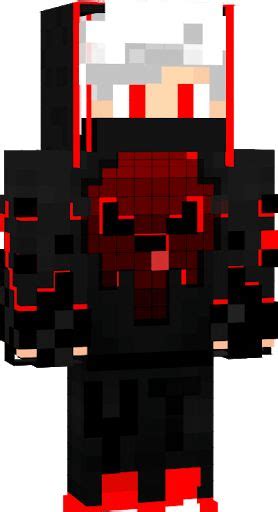 Red Skin 3d Nov A Skin Minecraft Skins Black Minecraft Skins Red