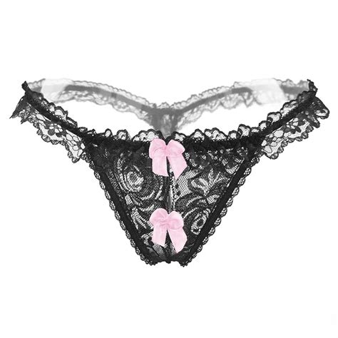 Buy New Arrival Lace Bow Womens Thongs And G Strings Sexy Tangas Women Sexy