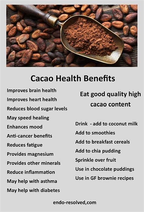 Health Benefits Of Cacao Cacao Health Benefits Organic Health Holistic Nutrition