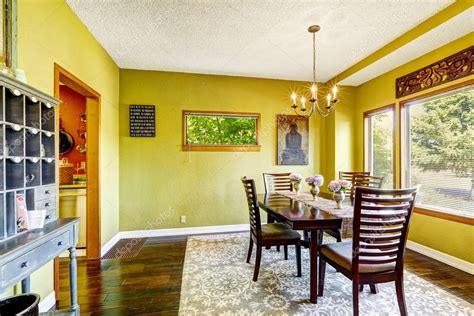 Bright Yellow Dining Room Stock Photo By ©iriana88w 52821975