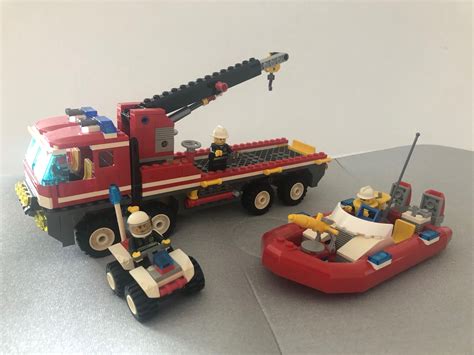Lego 7213 Off Road Fire Truck And Fireboat Hobbies And Toys Toys And Games
