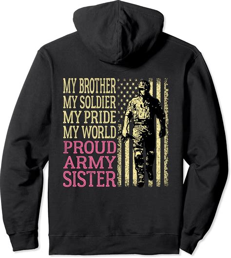 My Brother Is My Soldier Hero Proud Army Sister Military