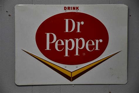 Metal Dr Pepper Sign 11 X 16