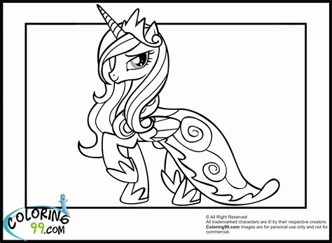 Princess Cadence Printable Coloring Page Coloring Pages