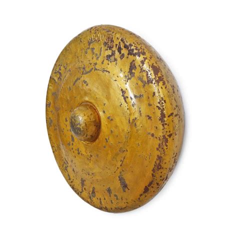 Vintage Gold Bronze Gong Chairish