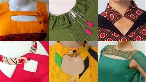 50 Stylish Neck Designs For Kurtitopfrockgown Ll Latest Neckline