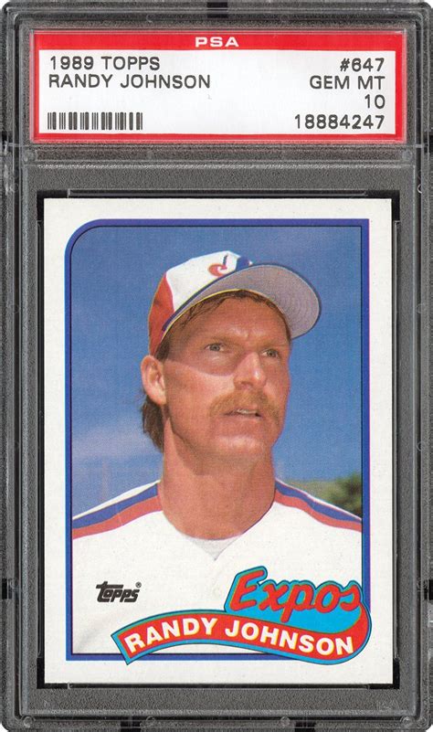 Honoring the ken griffey jr. 1989 Topps Randy Johnson | PSA CardFacts™