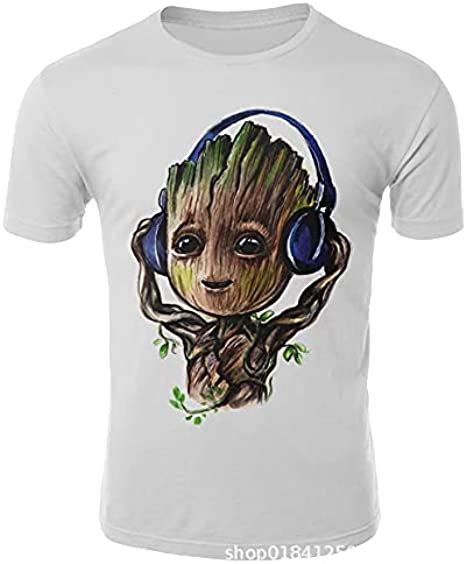 Yjxdbaby Groot Kids Cartoon T Shirt Boys Short Sleeve Shirts 3d