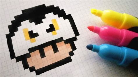 Explorez dessin pixel art facile et plus encore ! Handmade Pixel Art - How To Draw a Dracula Mushroom # ...