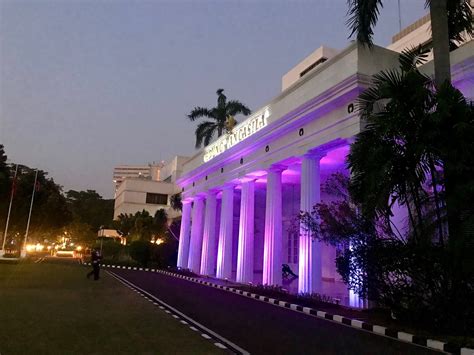 My Purple World A Visit To Historical Gedung Pancasila Jakarta