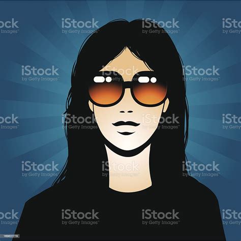 Girl With Sunglasses Stock Illustration Download Image Now Adult