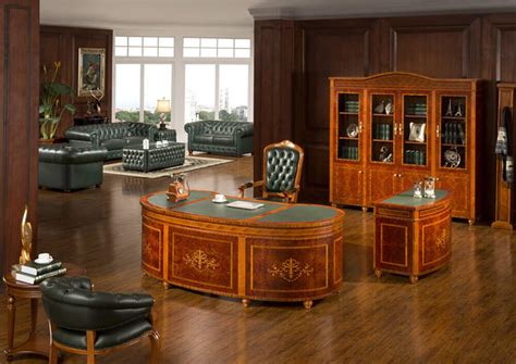 Rafflo 0809 Luxury Solid Wood Executive Office Table Haosen Office