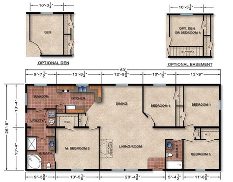 Kitchen will have a stove, refridge and a dinette. Awesome Modular Home Floor Plans and Prices - New Home ...