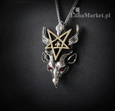 Pentagram I Baphomet Naszyjnik Magiczna Biżuteria Amulety I Talizmany