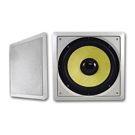 Acoustic Audio Hds10 10 Inch In Wall Kevlar Subwoofer White Walmart