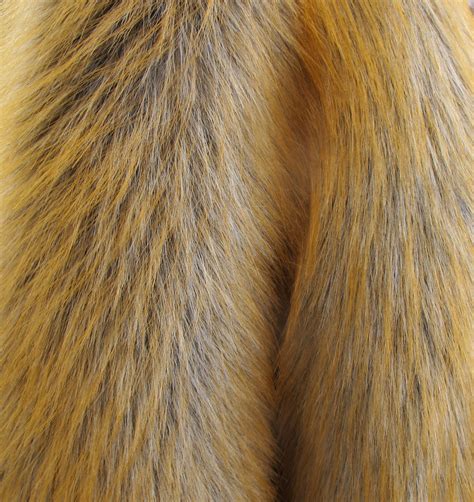 Luxury Ginger Fox Faux Fur Fabric Long Pile Faux Fur Etsy