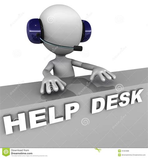 Kids white leaning wall desk. Help Desk Royalty Free Stock Photos - Image: 31324988