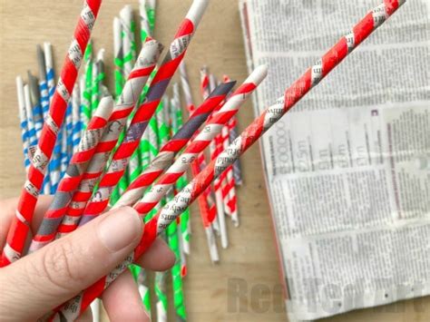 How To Make Paper Straws Red Ted Art Kids Crafts