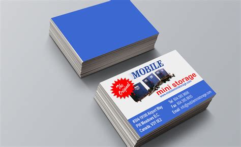 5 out of 5 stars. Business Card Design Vancouver - Mobile Mini Storage ...