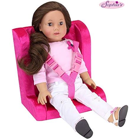 hot pink doll car seat 18 inch dolls soft straps toys and games ebay