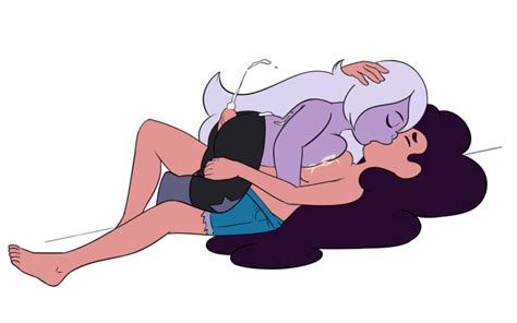 Rule 34 Amethyst Steven Universe Black Hair Closed Eyes Cum Grey