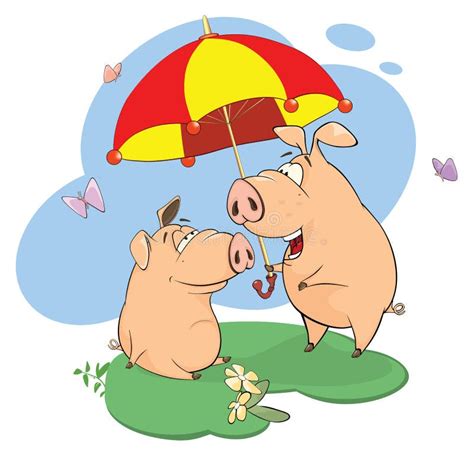 Animals Love Picnic Stock Illustration Illustration Of Cartoon 34513663