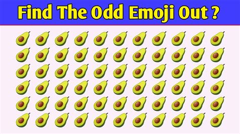 Find The Odd Emoji Out Odd Emoji Out Hard Odd One Out Emoji Odd