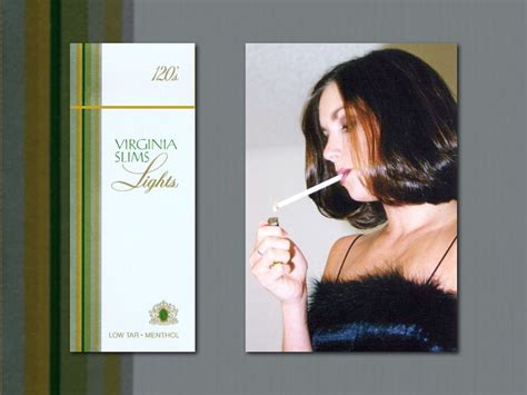 Vs120s Ad Women Smoking Girl Smoking Virginia Slims Menthol Light