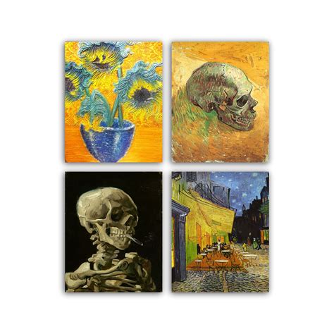 Buy Enk Design Set Of 4 Vincent Van Gogh Fine Art Prints Van Gogh