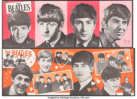 Vintage Beatles Posters By Dell 1964