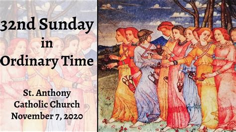 32nd Sunday In Ordinary Time Live Stream November 7 2020 YouTube
