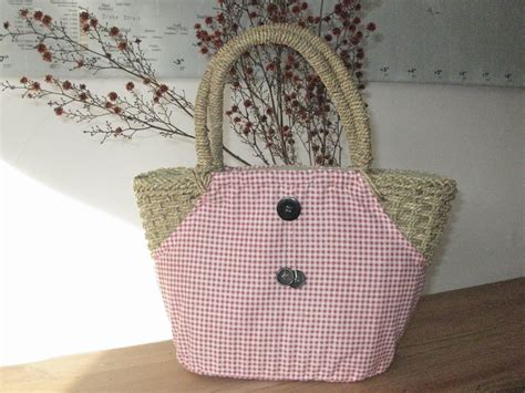 Straw Bag With A Different Weave Pattern Look Closely Available For