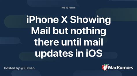 Iphone X Showing Mail But Nothing There Until Mail Updates In Ios 131