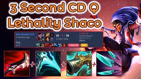 Lethality Shaco Stomp Pres13 Ranked League Of Legends Full Gameplay Infernal Shaco Youtube
